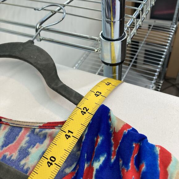 Jones New York Women's Coral Sea Side Ruched Dress Size 2X Draped Beachy Party - Picture 3 of 10